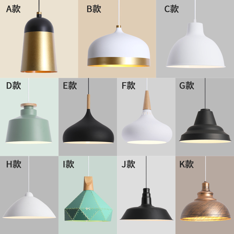 Nordic pendant light minimalist luxury gold creative personalized single-head industrial style shop counter commercial shade luminaire