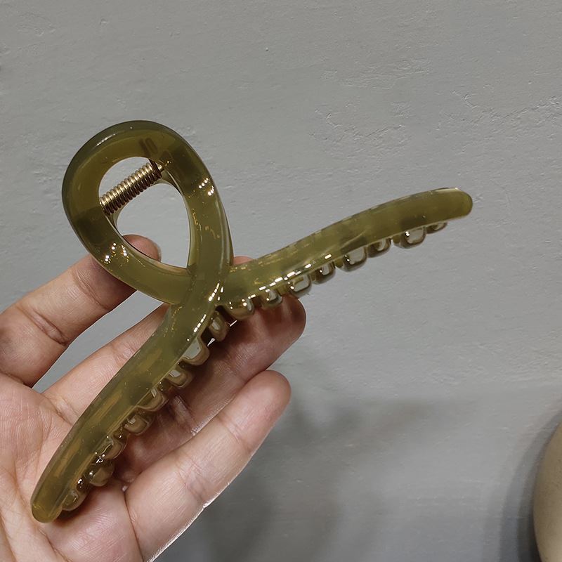 Corea del Sur elegante clip de pelo de las mujeres clip de helado tocado de alto grado horquilla de tiburón clip de pelo grande al por mayor