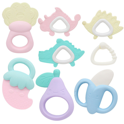 Baby Rattles Toy 0-1 Year Old Educational Water-Boiled Chewable Teething Gel Newborn Toddler 0-3 to 6 Months Baby