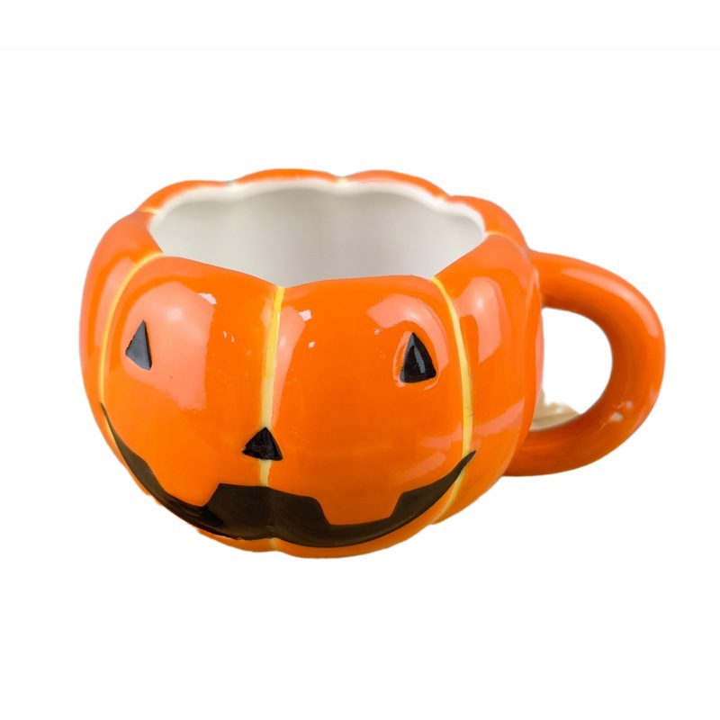 Taza de cerámica calabaza de caracol taza de café taza de Halloween taza de agua fantasma taza de dibujos animados extraños
