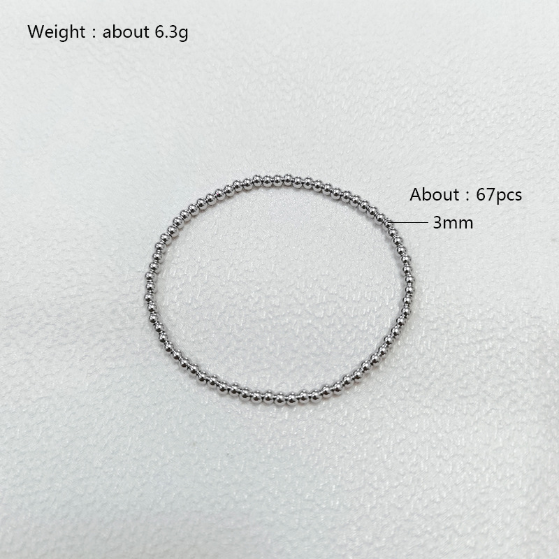 Fashion Geometric Stainless Steel Polishing Bracelets 1 Piece