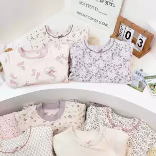Детская пижама из хлопка 100% класса А двойная утеплённая без грубых швов