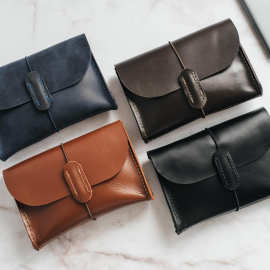 跨境热销皮革数码配件包户外出行数据线收纳包 电脑电源收纳包