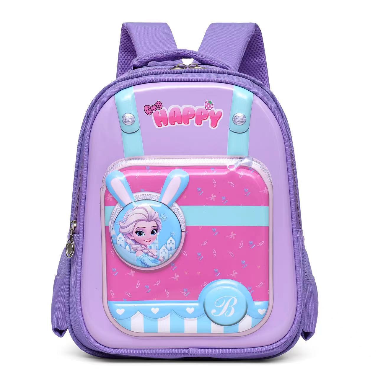 2025 nueva mochila linda para niños, reducción de la carga, mochila de escuela primaria de sexto grado, mochila de protección de la columna de dibujos animados al por mayor