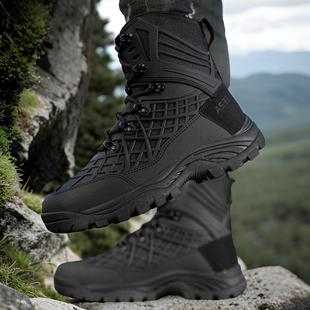 Outdoor Hiking and Mountaineering Men's Boots Cross-Border Foreign Trade Aliexpress Large Size Special Forces Wear-Resistant Training Boots Factory Direct Sales