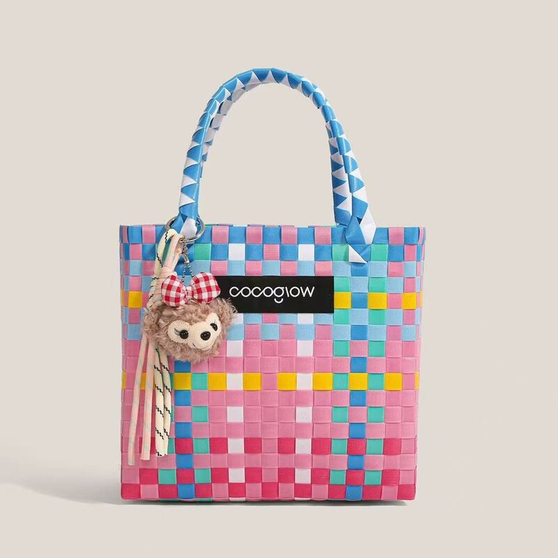 Trendy Thai Chiang Mai Vacation Leisure Handmade Bag, Vegetable Basket Bag, Straw Woven Bag, Woven Women's Bag, Handbag