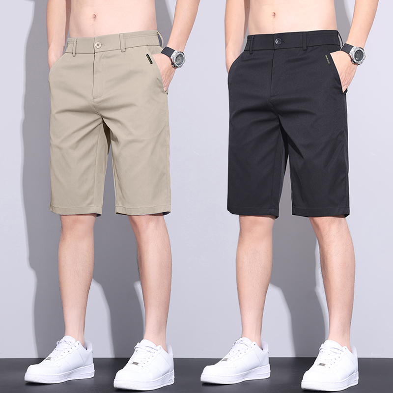 Ice Silk Quick-Drying Five-Point Shorts Men's Loose Straight Casual Mid-Pants 5 Summer Thin Breathable Five-Point Trousers