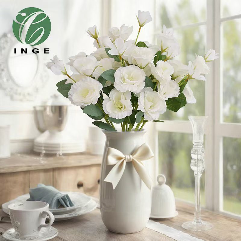 Simulated Lisianthus 4-Head Platycodon Artificial Flower Fake Flower Ornaments Living Room Home Decoration Wedding Photography Props Wholesale Simulated Lisianthus 4-Head Platycodon Artificial Flower Fake Flower Ornaments Living Room Home Decoration Wedding Photography Props Wholesale