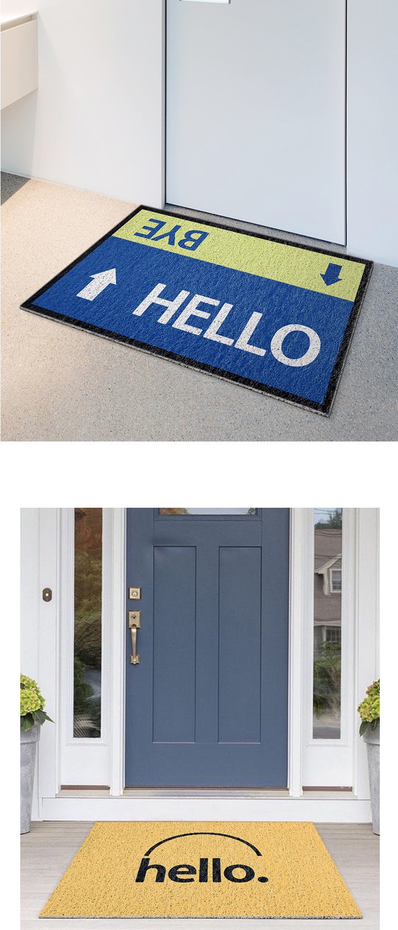 ins creative home floor mat household entrance non-slip wear-resistant wire ring floor mat door mud scraping dust removal foot mat