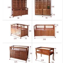 实木雕花珠宝展示柜饰品柜台玻璃柜玉石手机柜转角柜货架烟酒柜