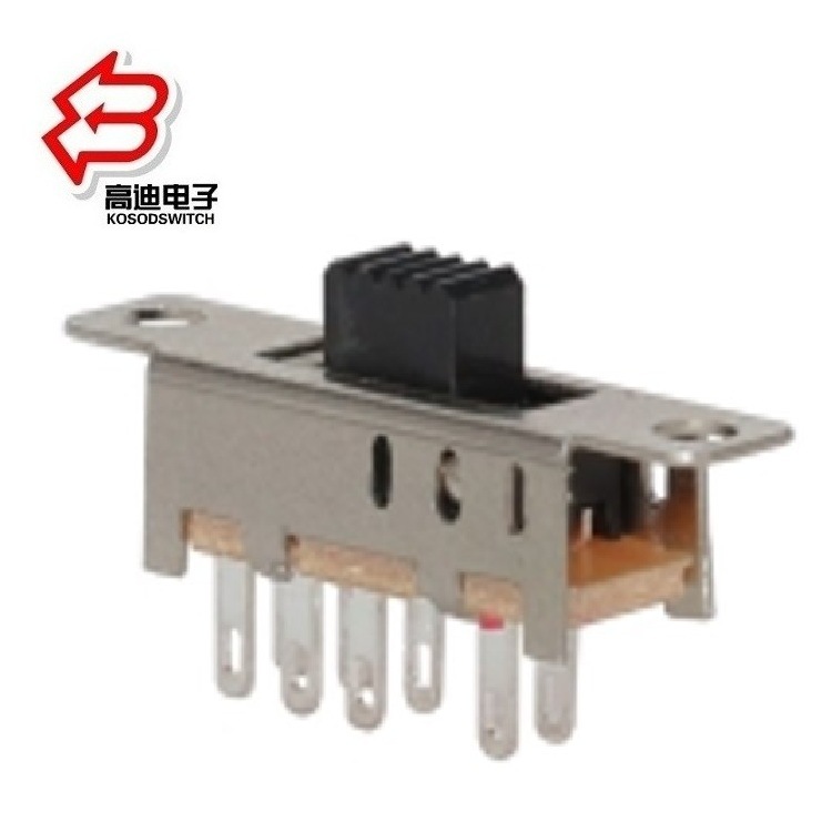 通讯3档拨动开关3位  竖立3档滑动开关  立式3位滑动开关三档