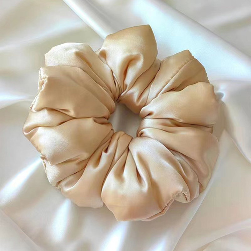 30mm silk sleep pillow hair tie mulberry silk large intestine hair tie edge width 5CM filling cotton large hair rope headband
