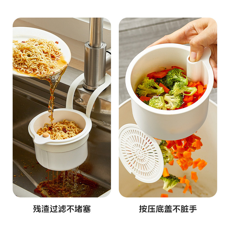 クリエイティブ多機能プッシュ式シンクフィルター収納ハンギングバスケットキッチン収納ラック蛇口スポンジ排水ラックブルー|undefined