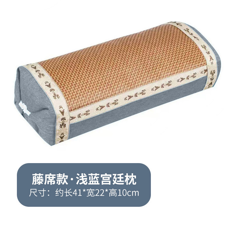 艾草枕颈椎枕头连体组合枕亚麻透气牵引颈椎荞麦保健助睡眠护颈枕|undefined