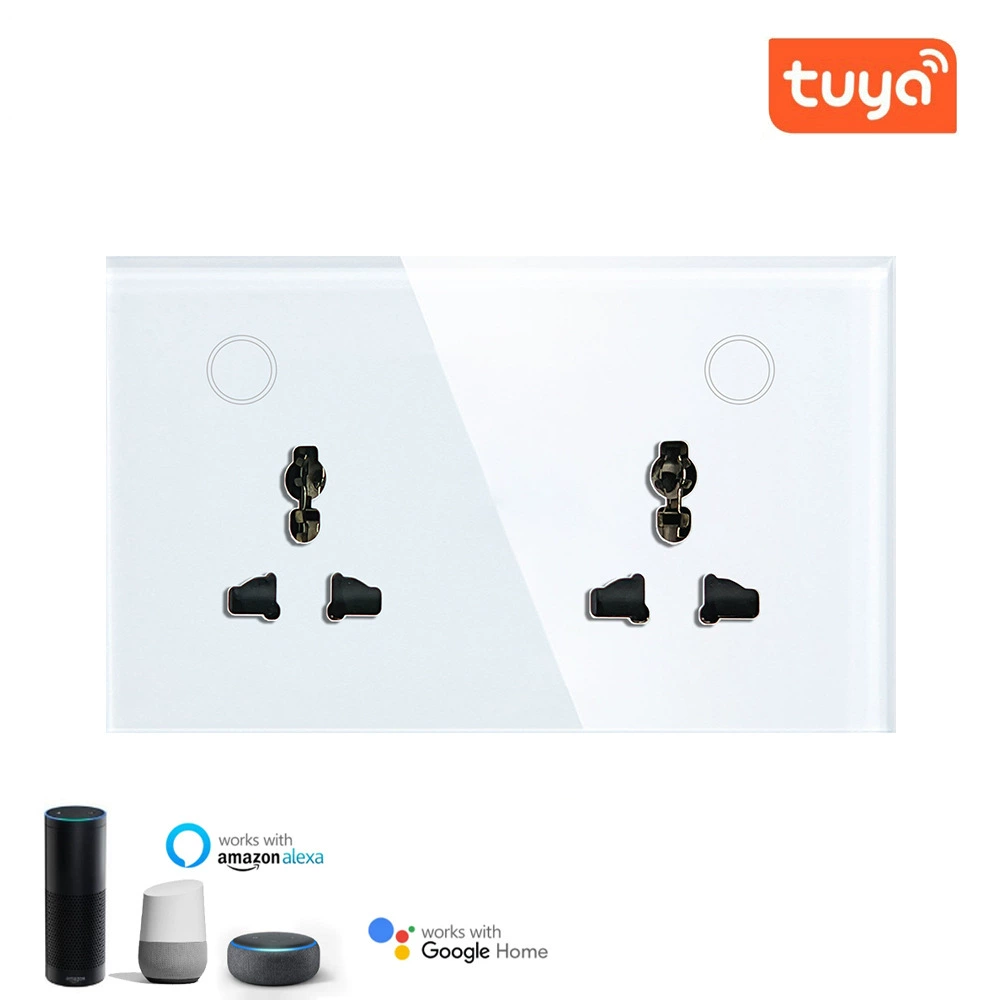 147 smart smart WIFI146 двойная вставка граффити tuya16A настенная вставка zigbee3.0 без USB закаленное стекло
