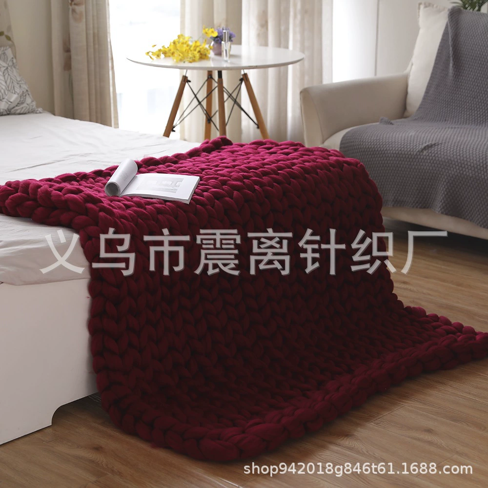 Трикотажный стеганый плед, вязаный диван, handmade, Amazon, (跨境 торговля)