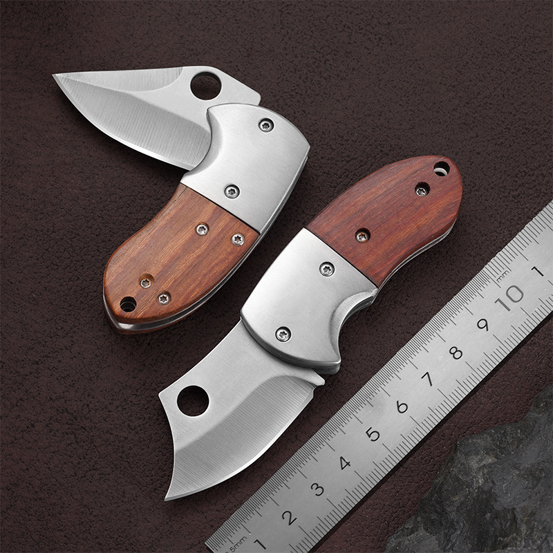 户外迷你折叠刀随身开箱小刀不锈钢小刀锋利钥匙扣小刀水果刀