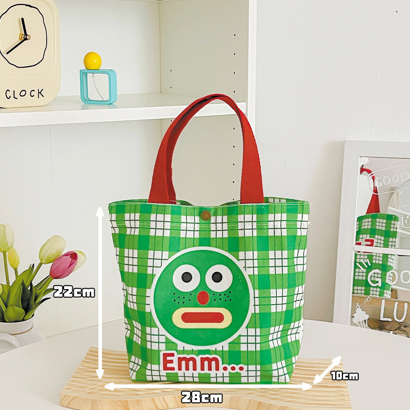 Emm green [double-sided pattern + snap button]