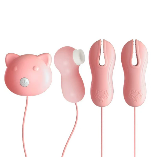 Breast clamp for sucking vibrator [rechargeable version]