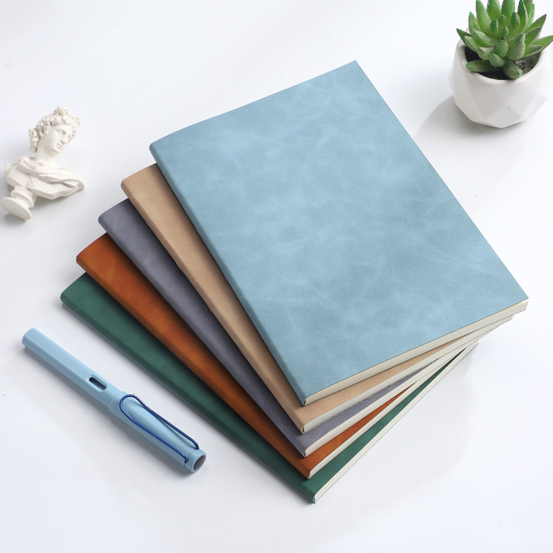 A5 Skin-Feel Leather Business Note Stationery Notebook Corporate Student Notebook Manufacturer Wholesale Notebook