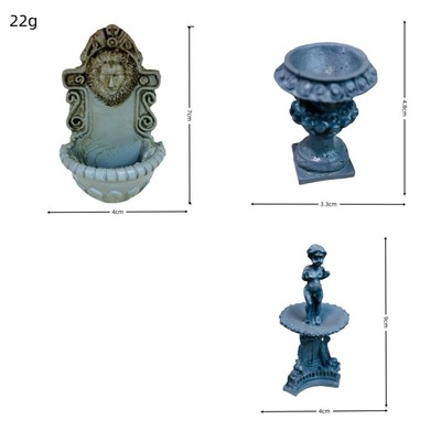 Source factory DOLLHOUSE Miniature Mini re-ment  diy Model pocket Roman Garden decorate parts Decoration