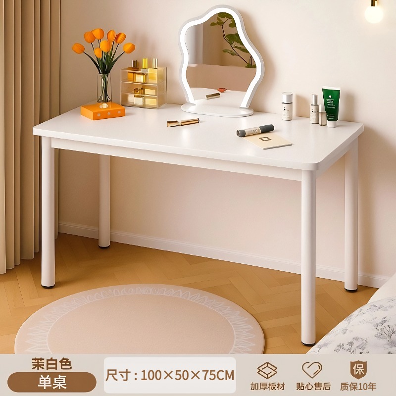 Comodador, escritorio de dormitorio, estante de escritorio, mesa de maquillaje simple, mesa de computadora simple junto a la cama.