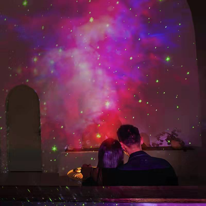 跨境满天星氛围灯卧室太空人激光星空投影灯迷你宇航员星云小夜灯|undefined