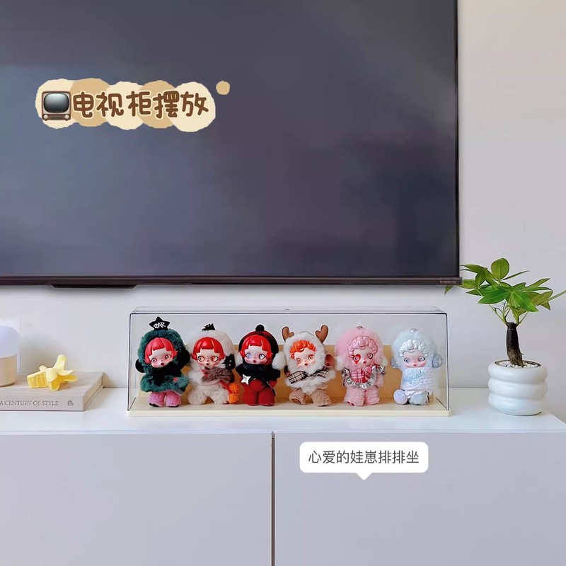 光织园挂件展示盒透明防尘盲盒收纳展示架公仔玩偶娃娃手办展示柜|undefined