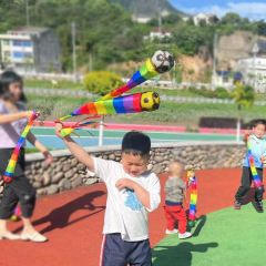 流星砂袋幼稚園感覚統合トレーニング器具、風に強いソフトボール付き、子供用投げとキャッチ、屋外教育用