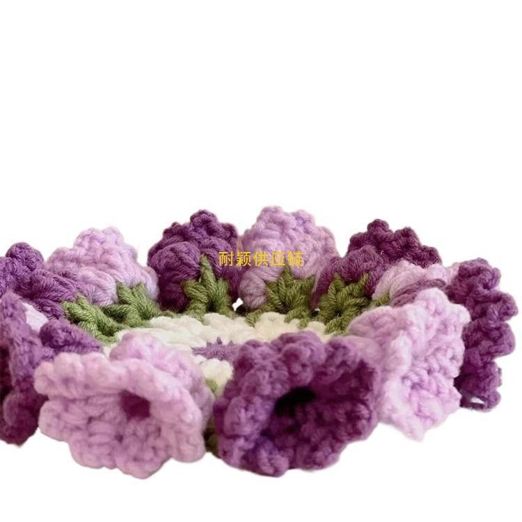 スズランの花コースター DIY 材料パッケージ 手作りギフト 編み物 かぎ針編み 暇つぶし 手作りで退屈を和らげる|undefined