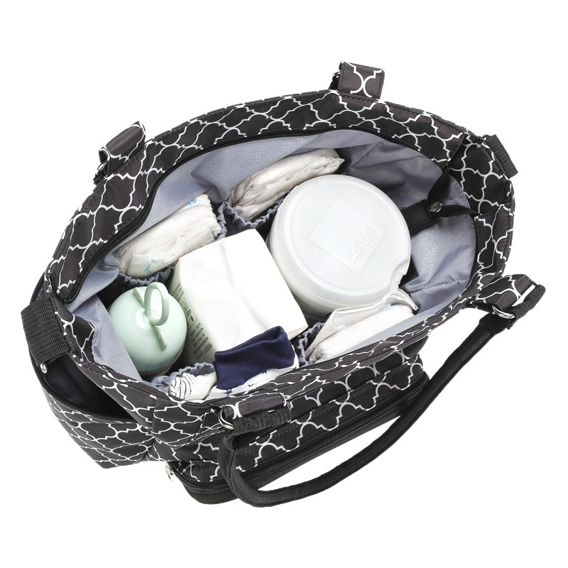Mummy bag handbag multi-functional large capacity mother bag mother and baby striped diaper bag out hand bag