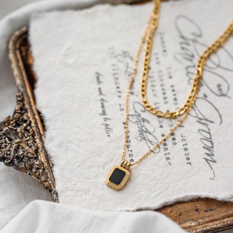8g Weight 0.03µm-0.05µm Gold Plating Thickness PVD Coated Gold Plating Process Real Gold Plated Plating Material 304 Stainless Steel Pendant Material Acrylic Inlay Material Layered Necklaces Classification 304 Stainless Steel Chain Material 18K Gold Plating Color 1 Piece Quantity Daily Occasion 304 Stainless Steel Material Solid Color Pattern Women'S Gender Simple Style Style Waterproof Non Tarnish, Patchwork Craft PVD Coated Real Gold Plated 18K Gold Solid Color 304 Stainless Steel Simple Style Waterproof Non Tarnish 304 Stainless Steel Layered Necklaces
