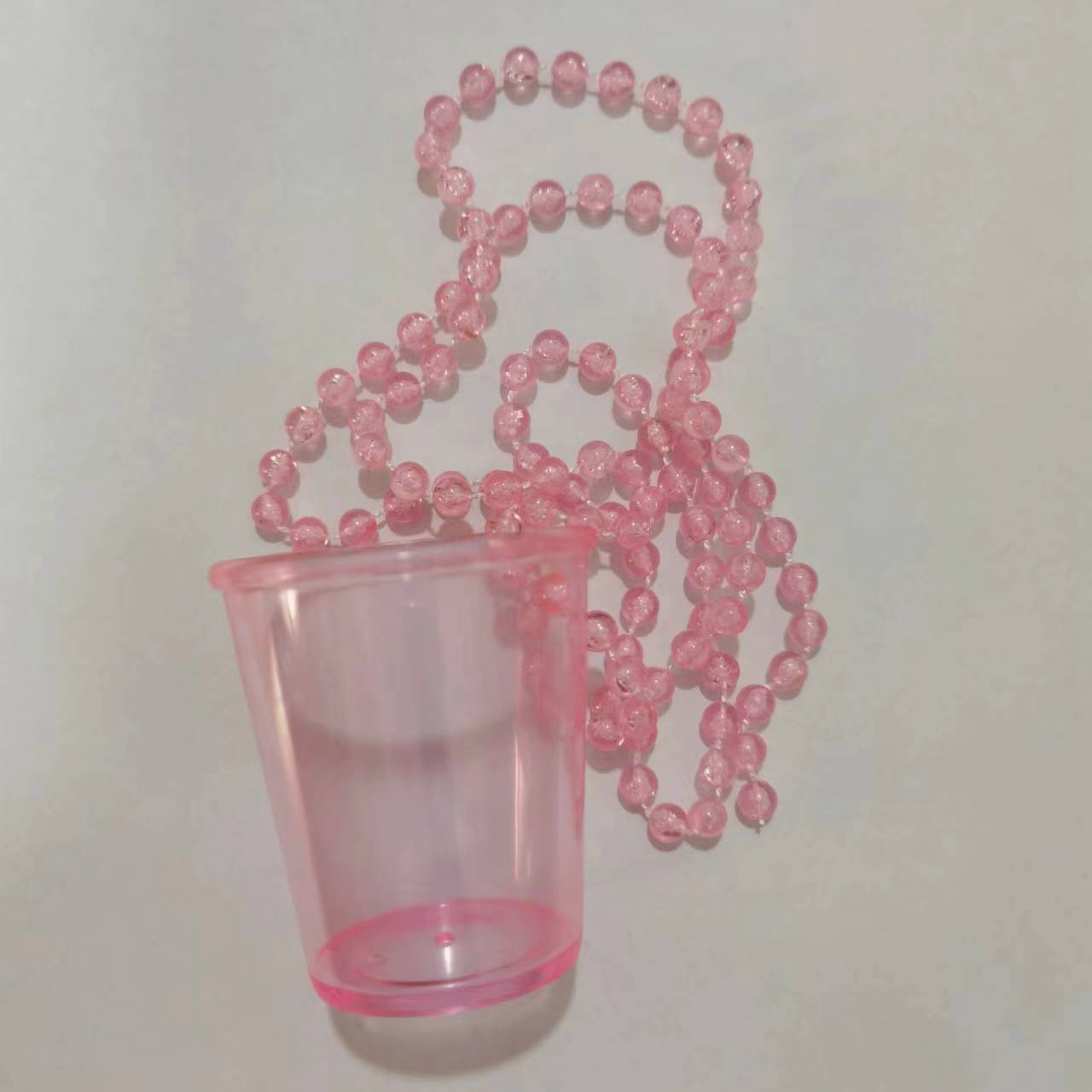Macaron color transparente Cadena de cuentas Copa novia para ser FIESTA DE Navidad Halloween Fiesta de la boda