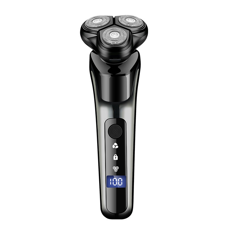 新品5000デジタル表示電気かみそり三刃フローティングシェーバー水洗い可能かみそりUSB充電|undefined