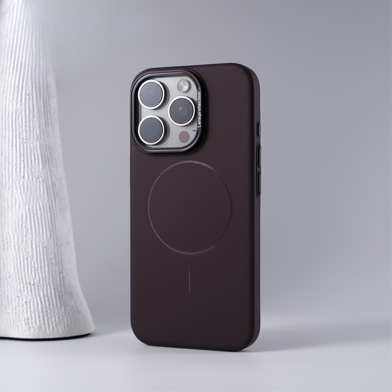 Apple 17promax マットな肌触りのファインサークル磁気吸着携帯電話ケース iPhone16 ハイエンド保護カバー 15 に適しています。|undefined