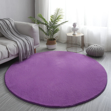 QG4D圆形地毯加厚家用客厅茶几卧室床边地垫可水洗瑜伽吊篮垫电脑