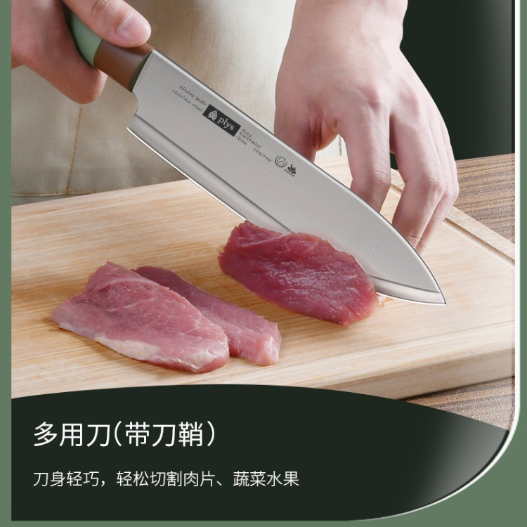 Sandía al por mayor cuchillo de cocina cuchillo de frutas set dormitorio de estudiantes domésticos con melón y frutas set de corte spot