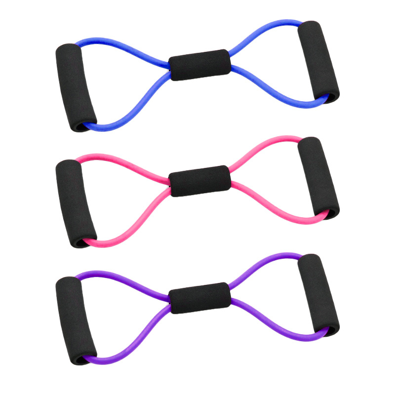 Dispositivo de tensión de ocho palabras Venta caliente fitness tensión cuerda yoga belleza espalda pecho expansor multifunción dispositivo de tensión de 8 palabras