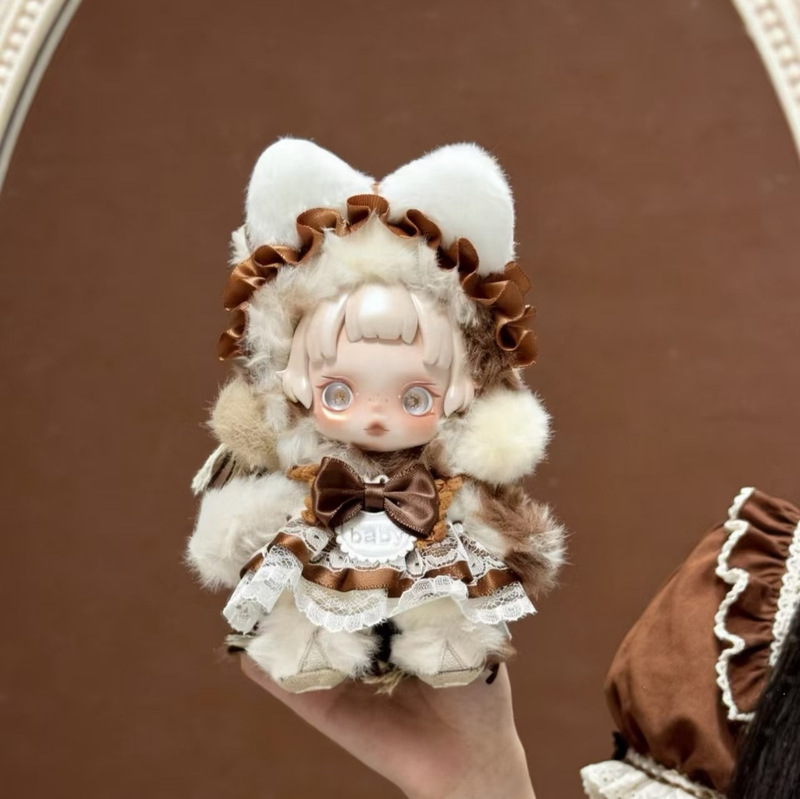 Sp Doll Clothes Guangzhiyuan Full-Speed Plush Skullpanda Maid Outfit Second Generation [Doll Not Included]
