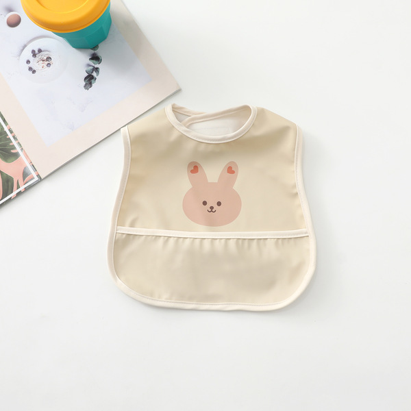 Children's waterproof cute brand eating bib for food