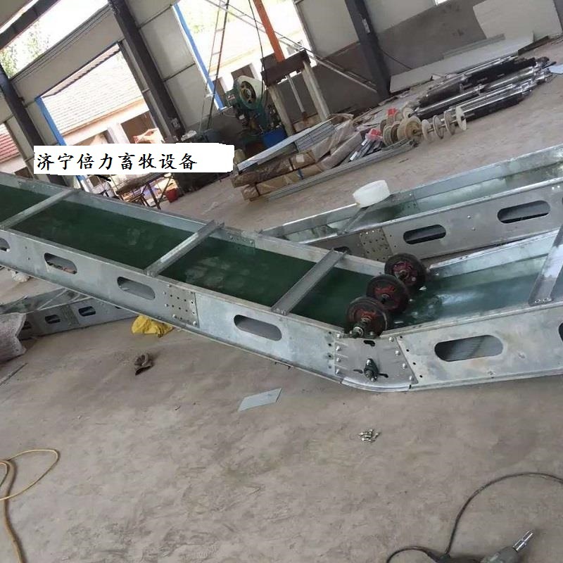 横向传送带清粪机笼养绿色横向清粪设备倍力直销传送带式清粪机全