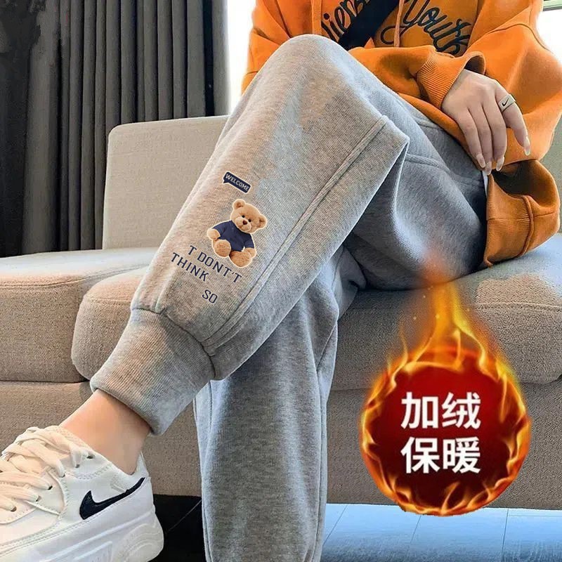 SO 베어 스크류 그레이 팬츠 플러스 벨벳