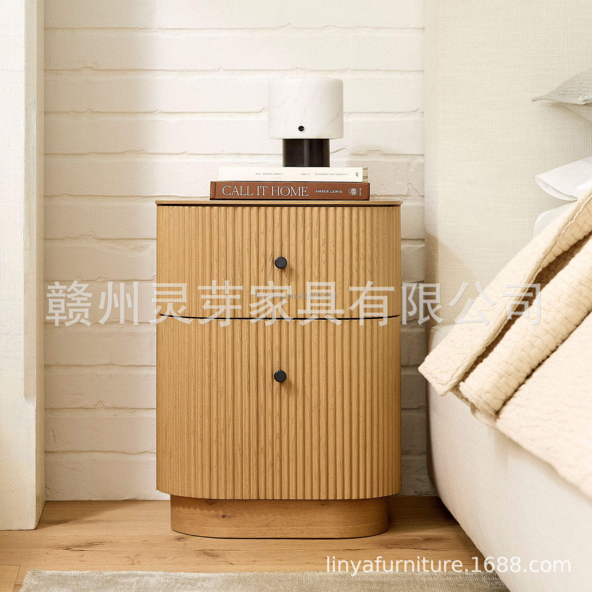 Mesita de noche personalizada transfronteriza con luces LED, recargable, pequeña, sencilla, moderna, para el hogar