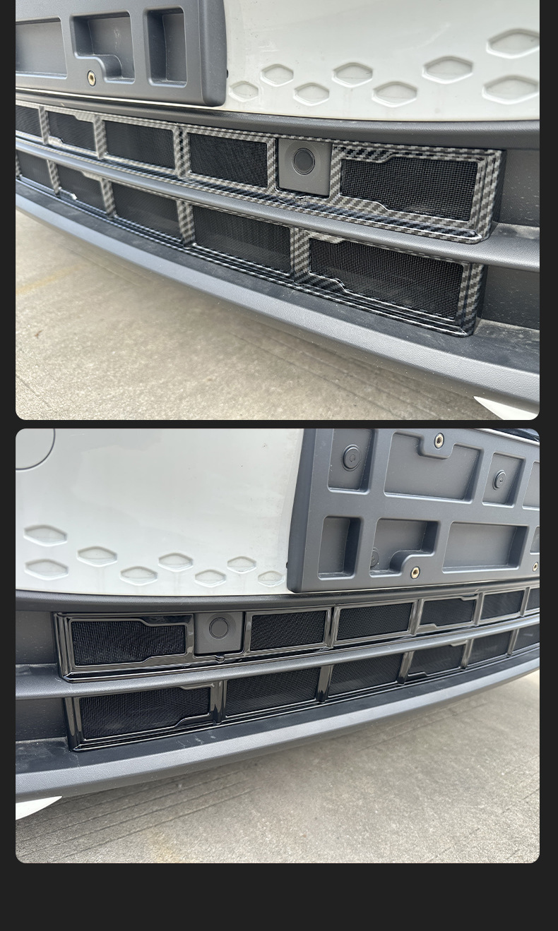 Suitable for Volkswagen ID3, insect-proof net for car front grille, dust-proof protective cover, front bumper modification accessories without disassembly