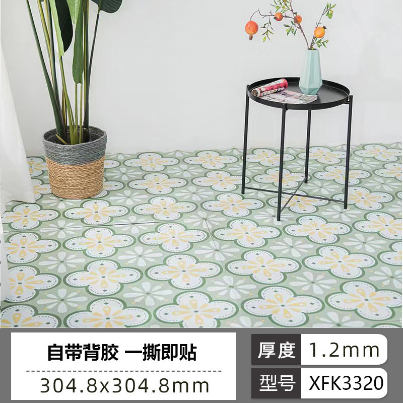 Piso de baño autoadhesivo alfombra impermeable de suelo de cemento renovación de suelo de suelo ladrillo de suelo antideslizante cuero image 7