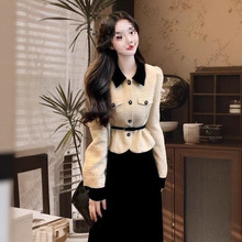 小香风气质时尚名媛两件套女装2025冬季新款富家千金外套半裙套装