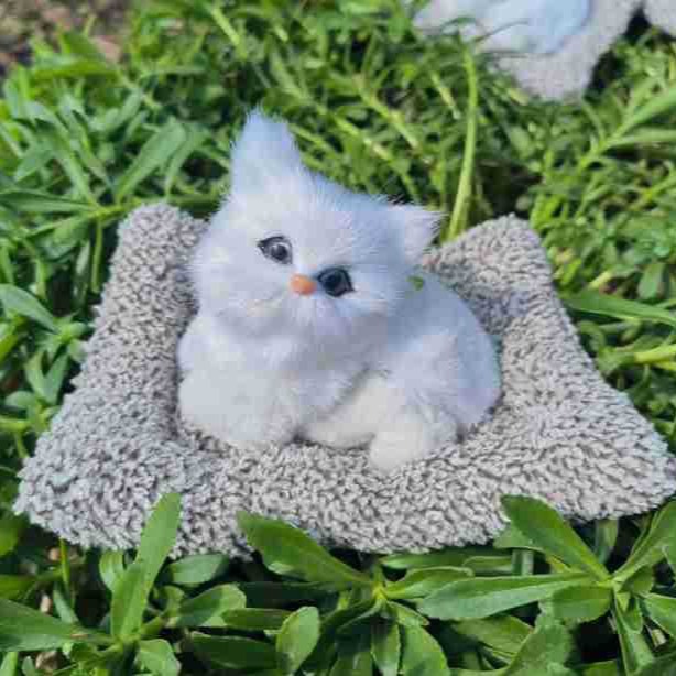 Carbón activado para adornos de automóviles nuevo gato simulado muñeca montado en el automóvil para eliminar formaldehído para atraer la fortuna al por mayor fresco image 3