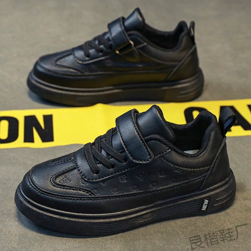 Jinjiang Dachang Кожаная обувь для мальчиков в британском стиле 2023 Новая Осенняя детская повседневная обувь для досок Весенне-Осенняя детская школа CUK