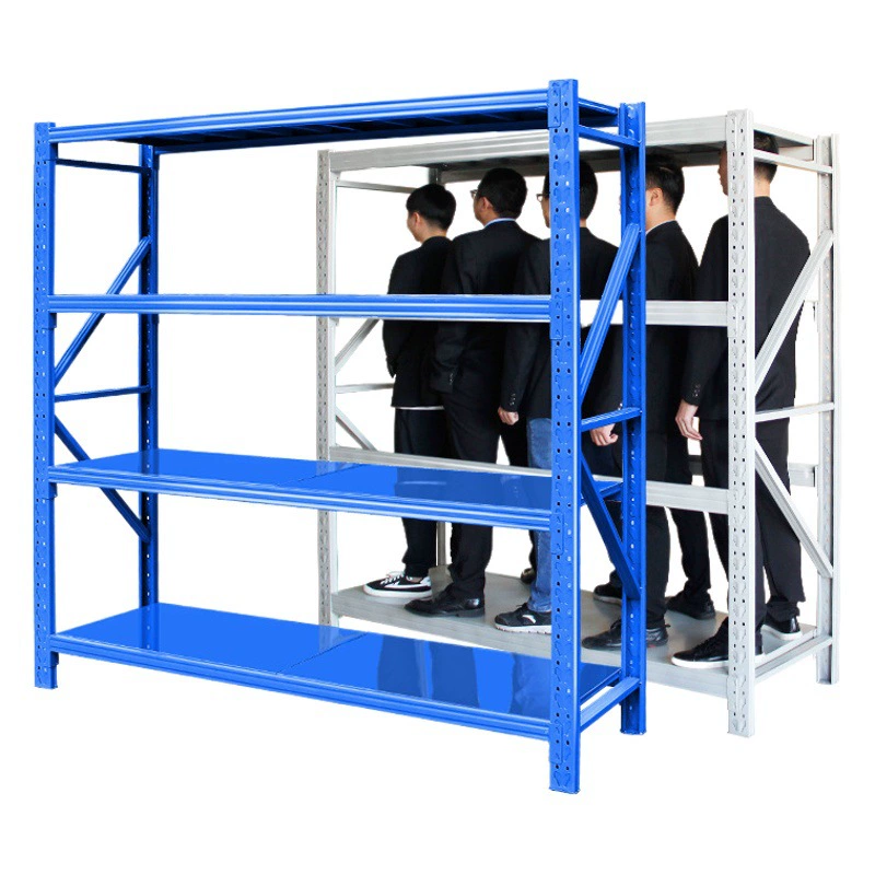 Фабрика Jinshuo стеллаж 200KG синий легкий стеллаж Многослойный бытовой склад стеллаж для хранения