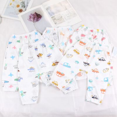 baby Ass pants summer Thin section Infants 1-2-3 Skywalk trousers men and women children PP trousers